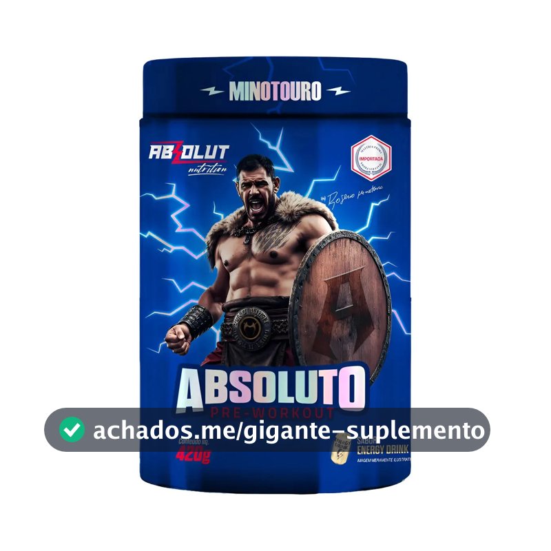 Pré Treino Absoluto 420g - Absolut Nutrition Sabor Energy Drink