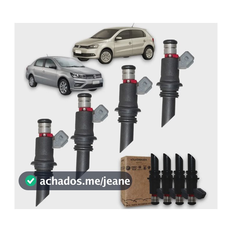 Kit 4 Bico Injetor Vw Gol Fox Voyage 1.0/1.6 Flex G4/g5 Orig