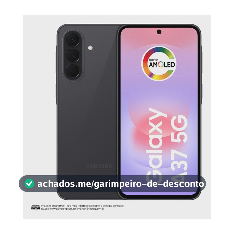 Celular Samsung Galaxy A37 5G 128GB, 6GB RAM, Câmera 50MP