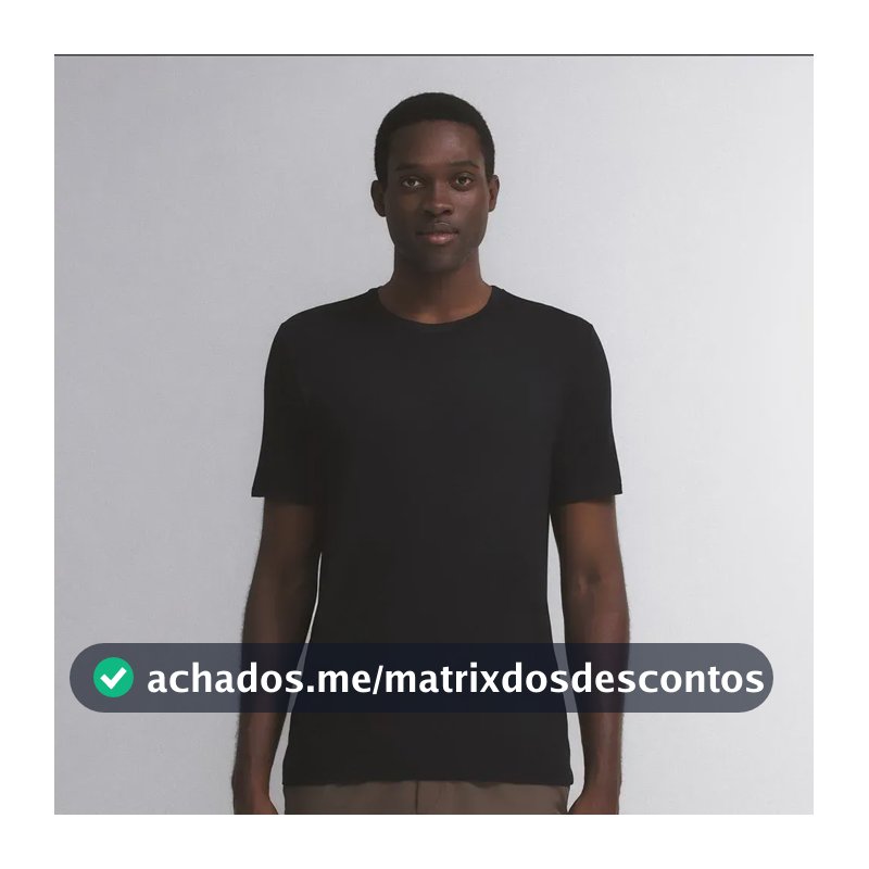 Camiseta Masculina Insider Light Preta G Gola U