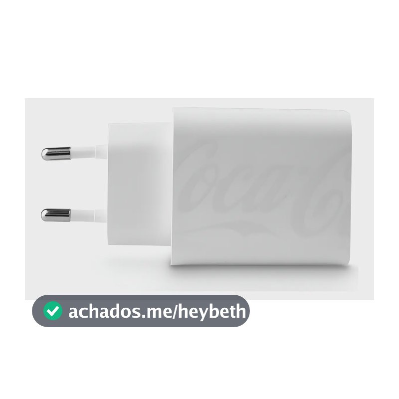 Carregador USB-C 20W | PD Charger Coca-Cola