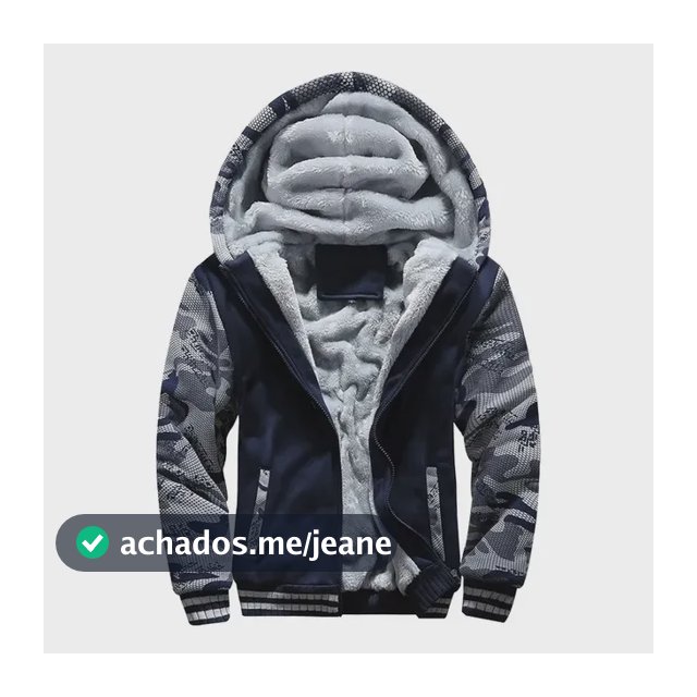 Hoodie Masculino Esportivo Camuflado Com Forro Inverno