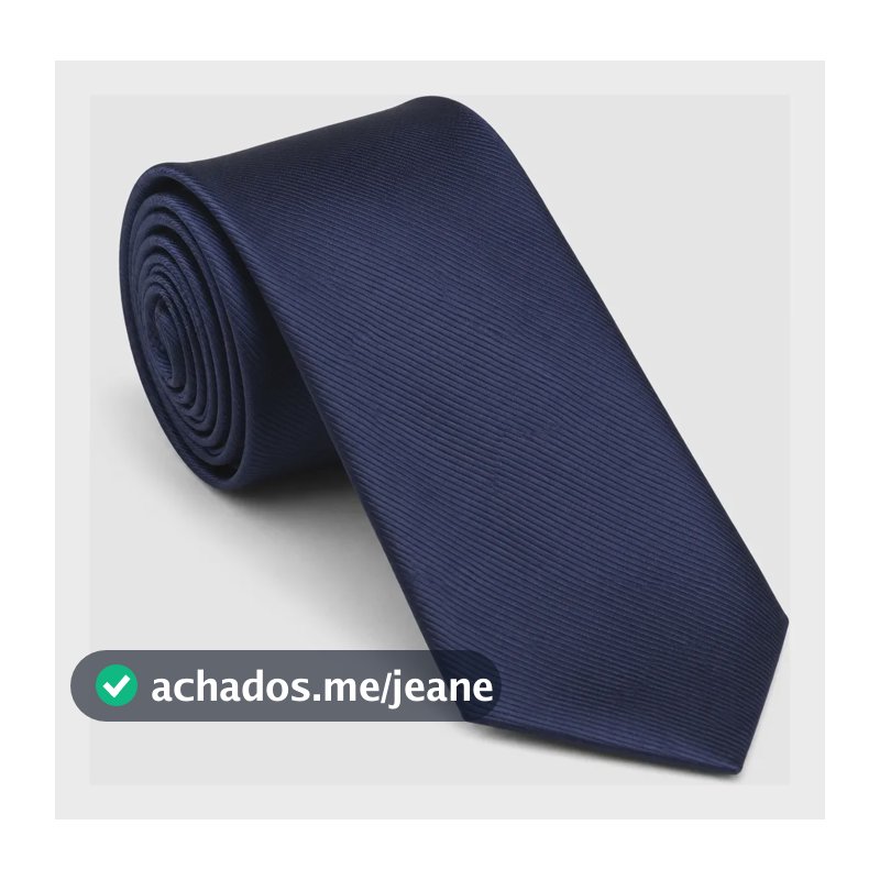 Gravata Padrinho Social Trabalhada Riscada Detalhada Premium Azul-marinho
