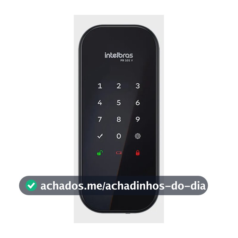 Fechadura Digital De Sobrepor Fr 101 V Preta Intelbras