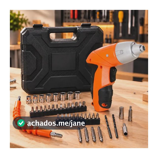 Parafusadeira Sem Fio 4,8v Kit 45 Peças Knakasaki Laranja 127/220v 50/60hz