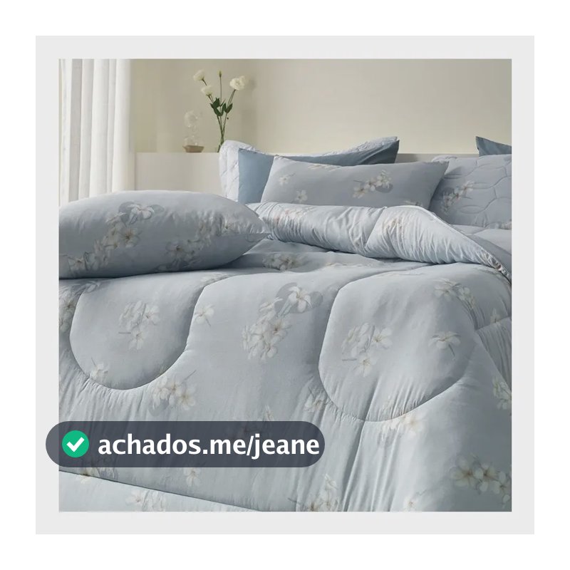 Jogo de Cama Queen Jasmim 100% Algodão 150 Fios 4 Peças Karsten