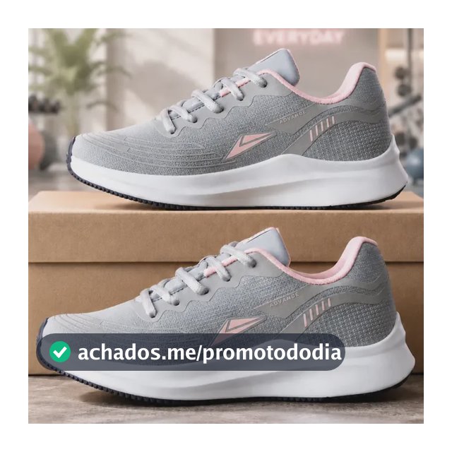 Tênis Sneeks Feminino Casual Academia Treino Promoção Cinza/rosa Sneeks 38,0 Br