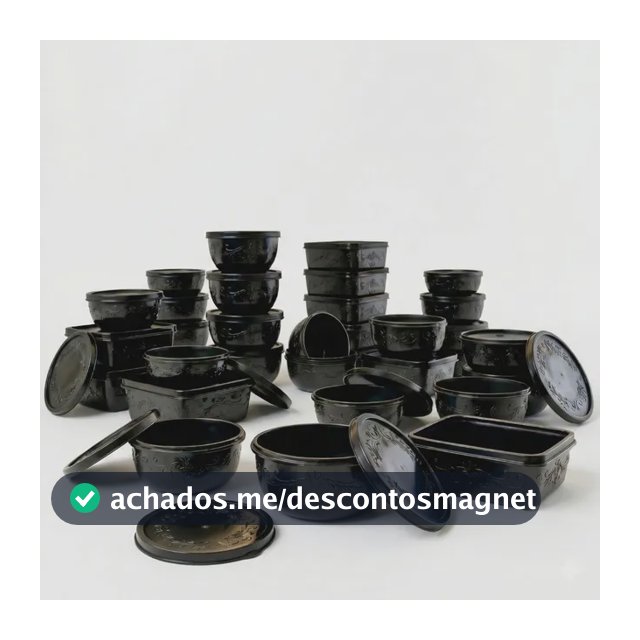 Kit 21 Potes Plásticos Com Tampa Tamanhos Variados Livre Bpa