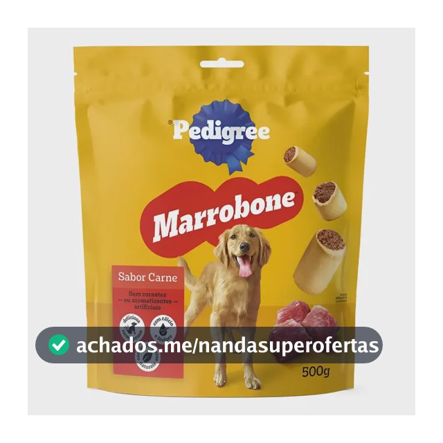Petisco Pedigree Biscrok Marrobone Cães Adultos 500g Carne