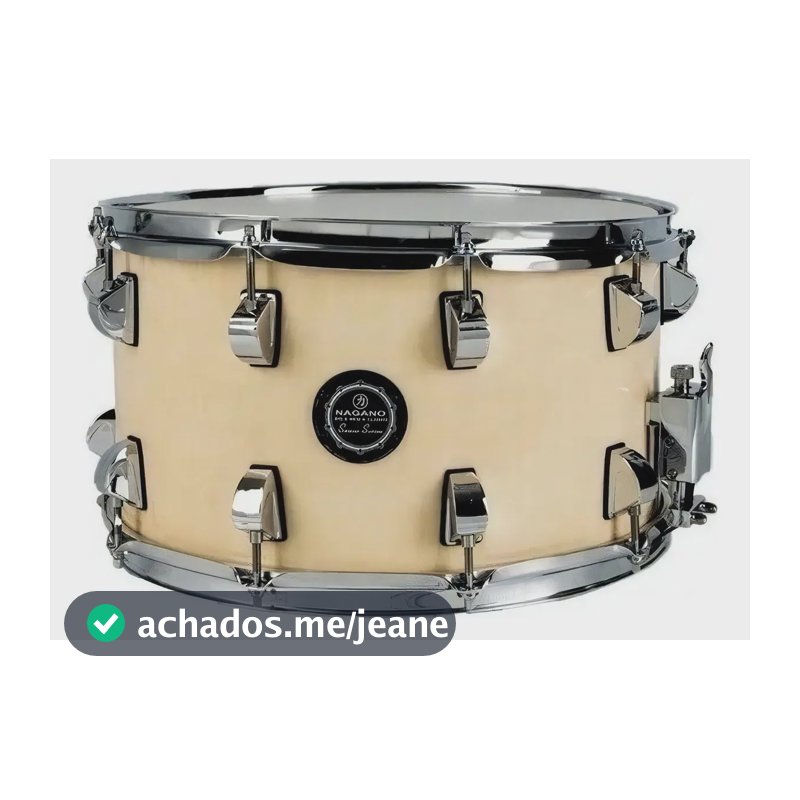 Caixa De Bateria Nagano Big Beat 14x8 Natural Clear Cor Do Casco Marrom-claro