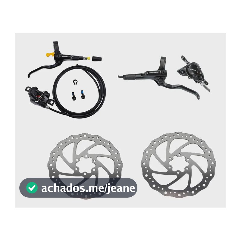 Par de freio a disco hidráulico Shimano Altus Mt200 + disco