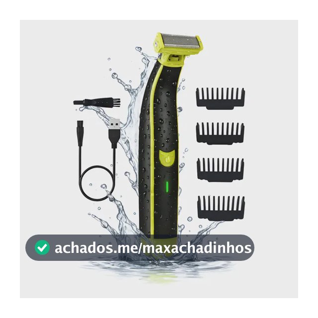 Aparador de Pelos Elétrico Lecom Prova D'Água Bivolt Barbear e Depilar
