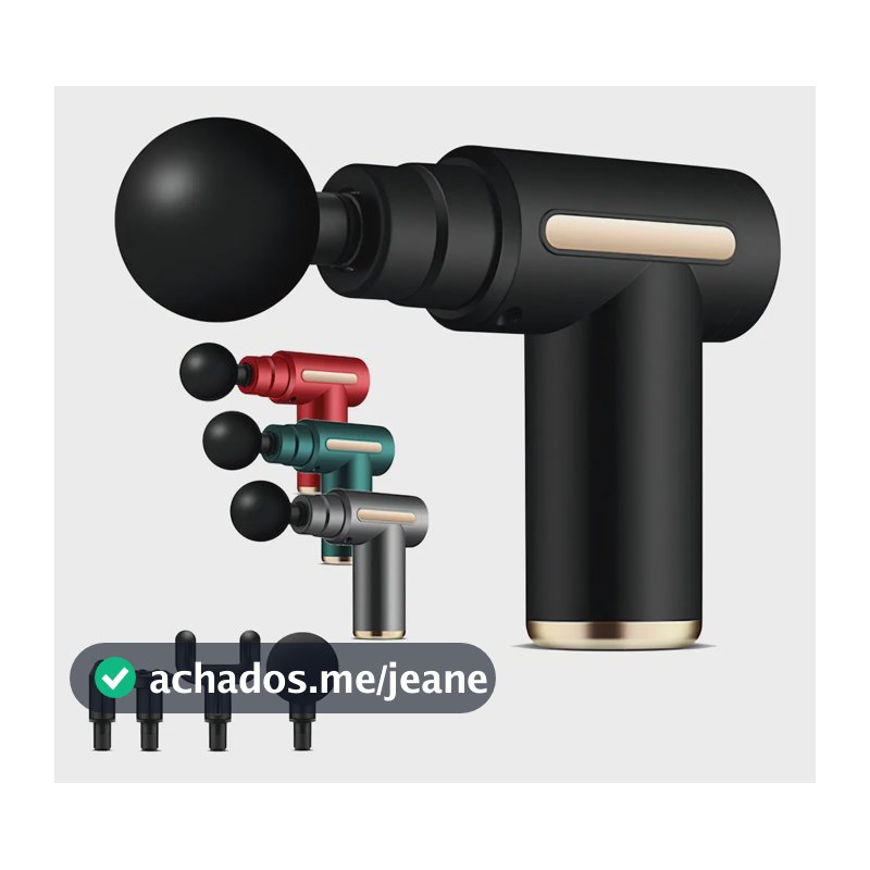Massageador Muscular Profissional Elétrico Portátil Pistola Aparelho Fisioterapia Redfin vlx