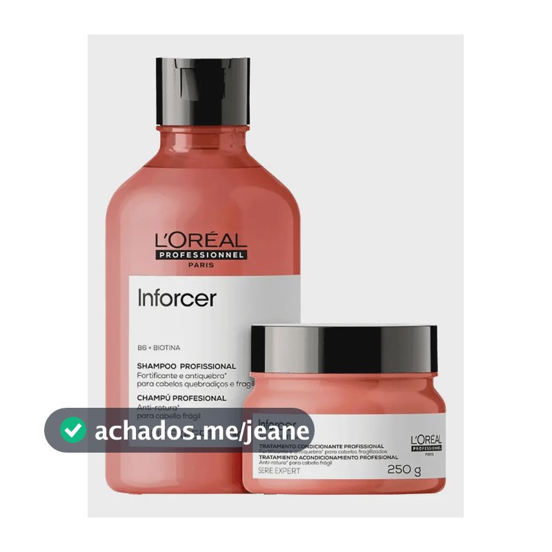 Kit Inforcer Shampoo 300ml E Máscara 250ml - L'oréal