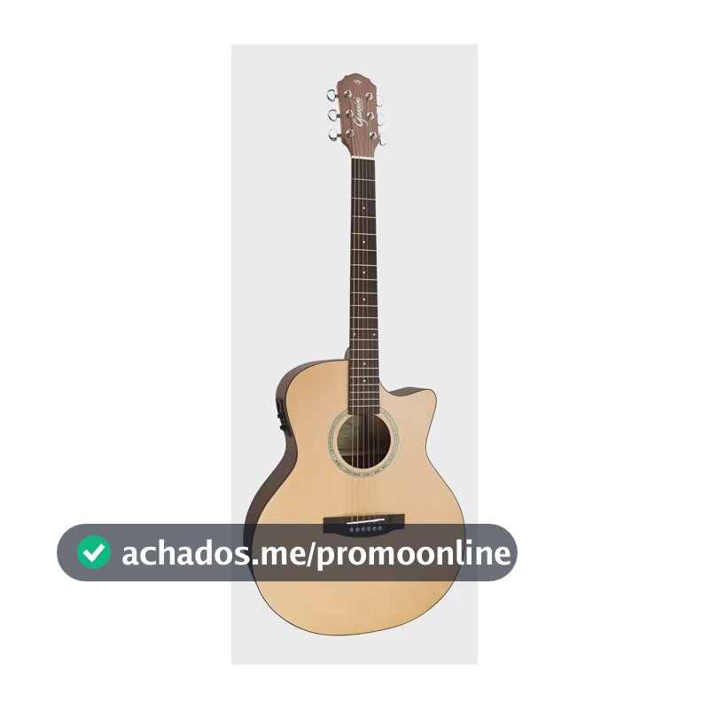 Violão Eletroacústico Giannini GSF-3 CEQ Mini Jumbo Cordas Aço Natural