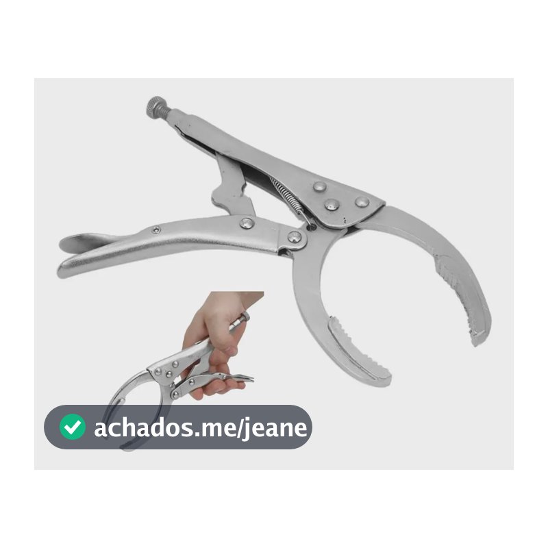 Alicate Pressão Chave Cano E Sacar Filtro De Óleo Tubos