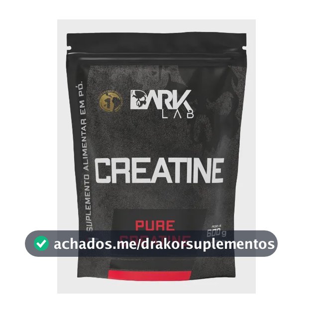 Creatina Dark Lab Premium Pure em pó Sem sabor x 600g
