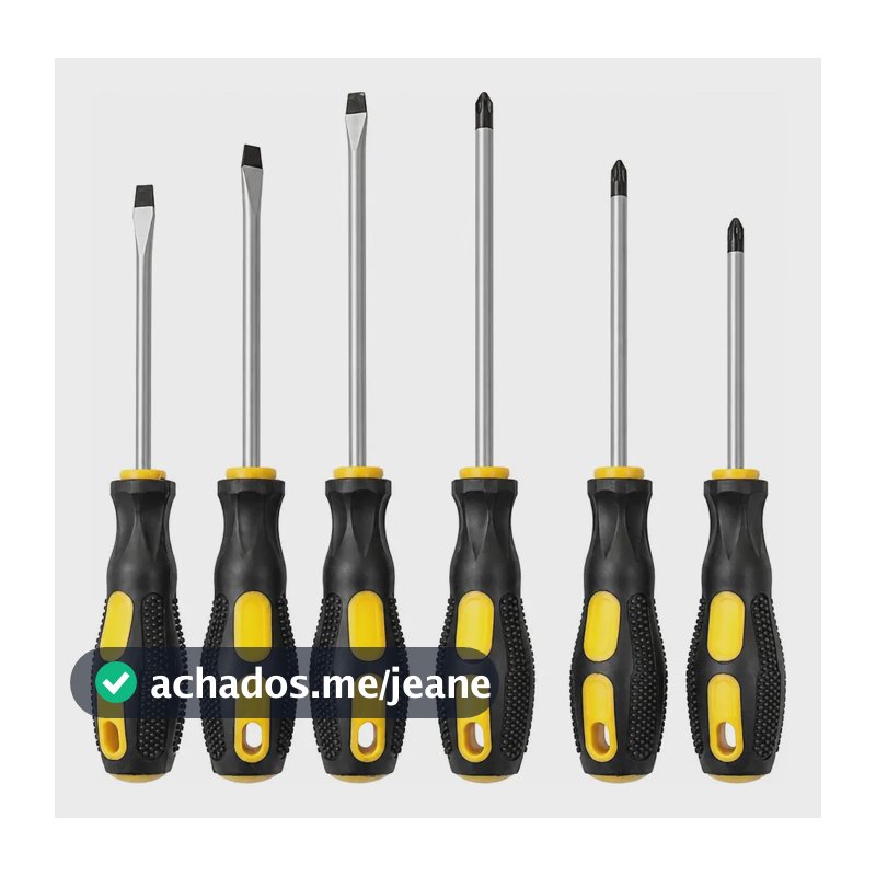 Kit 6 Chaves 3 Philips E 3 Fenda