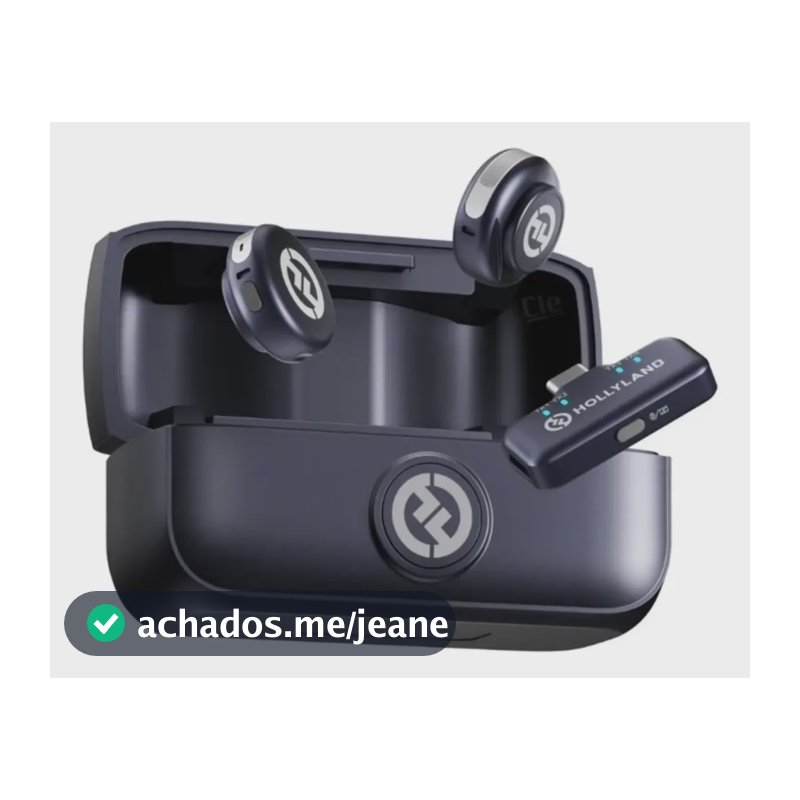 Microfone Hollyland Lark M3 Combo 2tx-1rx Preto Preto