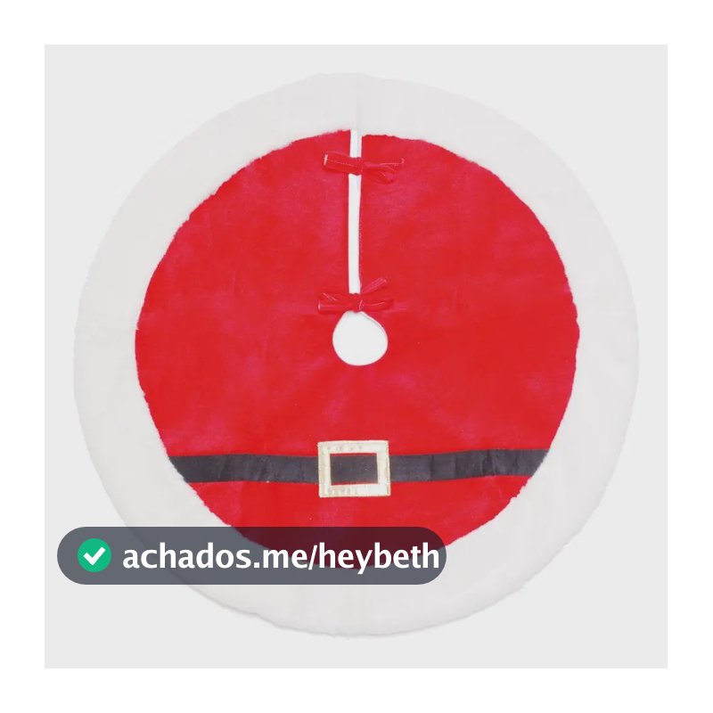 Saia para Árvore de Natal Roupa do Noel 90cm