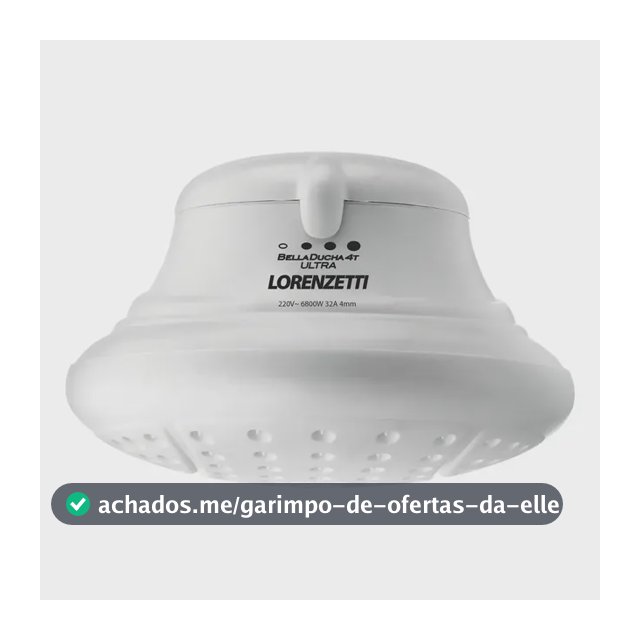 Chuveiro Bella Ducha 4T Ultra Lorenzetti Elétrica