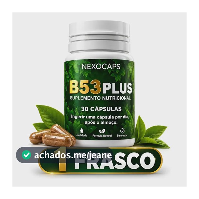 1 Suplemento Alimentar B53 Plus 30 Caps