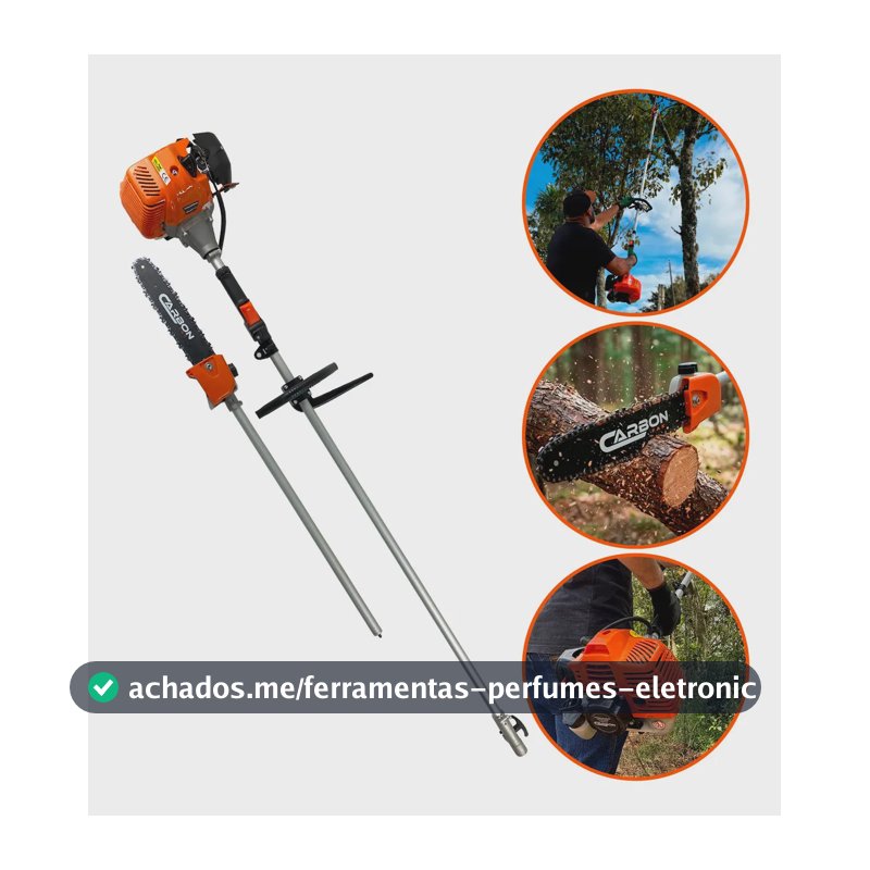 Podador De Altura Galhos Motopoda Gasolina 33cc 1,3hp Carbon