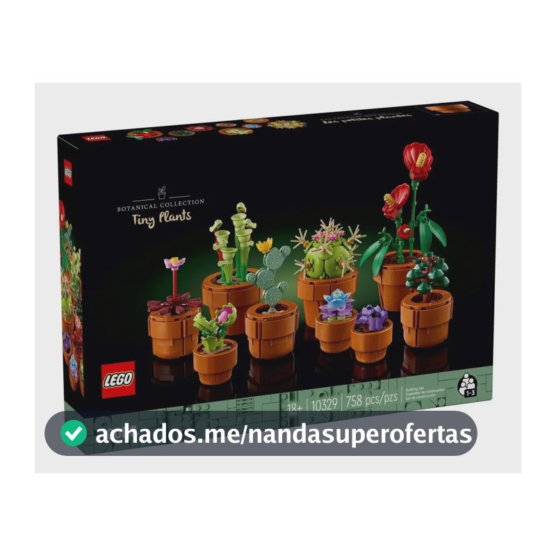 Lego Botanical Collection 10329 Plantinhas - Quantidade de peças 758