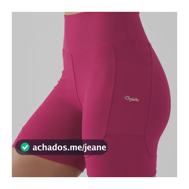 Shorts De Compressão Feminino Para Corrida Com 4 Bolsos Rosa Liso G