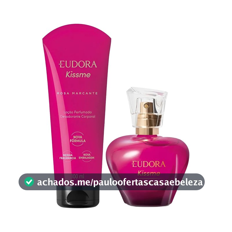 Kit Presente Eudora Kissme Rosa Marcante