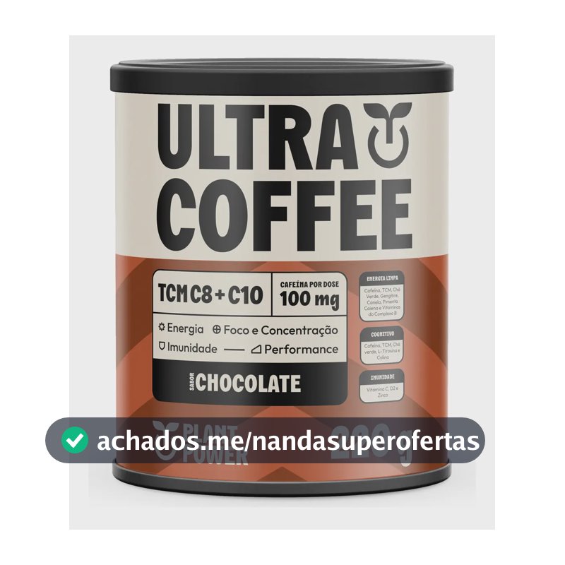 Suplemento Ultracoffee Chocolate Plant Power 220g