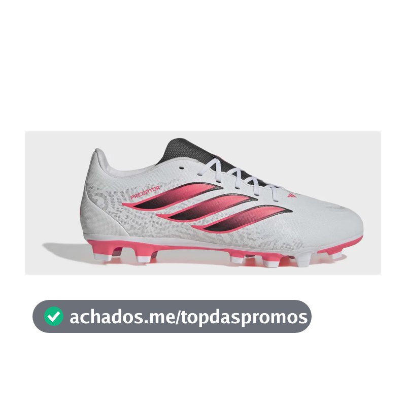 Chuteira De Campo Masculino Predator Club adidas Branco 39 Br