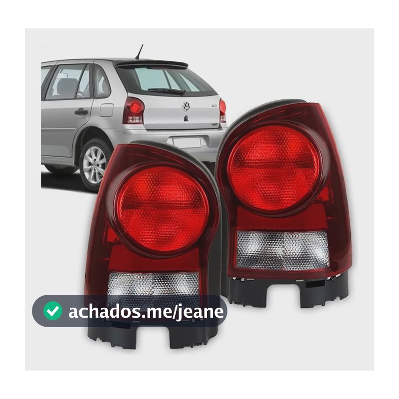 Par Lanterna Traseira Gol G4 Power 2006 A 2014 Fumê