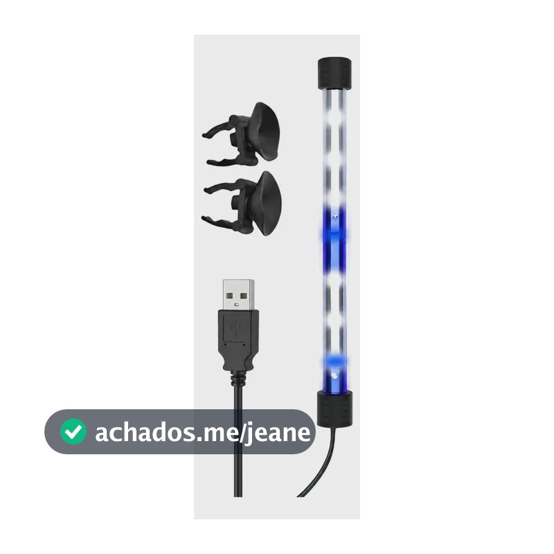 Luminária De Led Colorida Para Decoração De Aquários 127/220v Azul E Branco