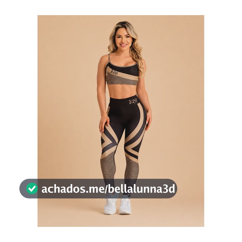 Conjunto Fitness Feminino Calça E Top - Laonefit Ipiranga Conjunto Estampado M