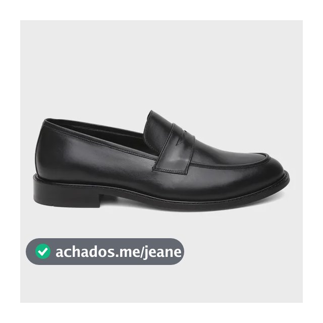 Sapato Masculino Mocassim Em Couro Preto