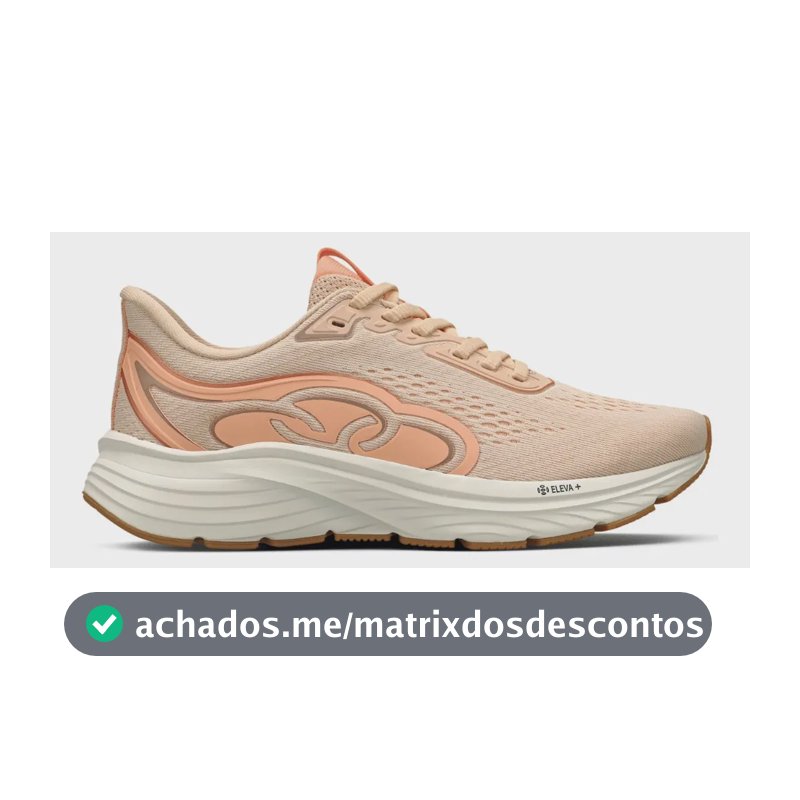 Tênis Masculino Veloz 3 Olympikus Pessego Claro Liso 41 Br