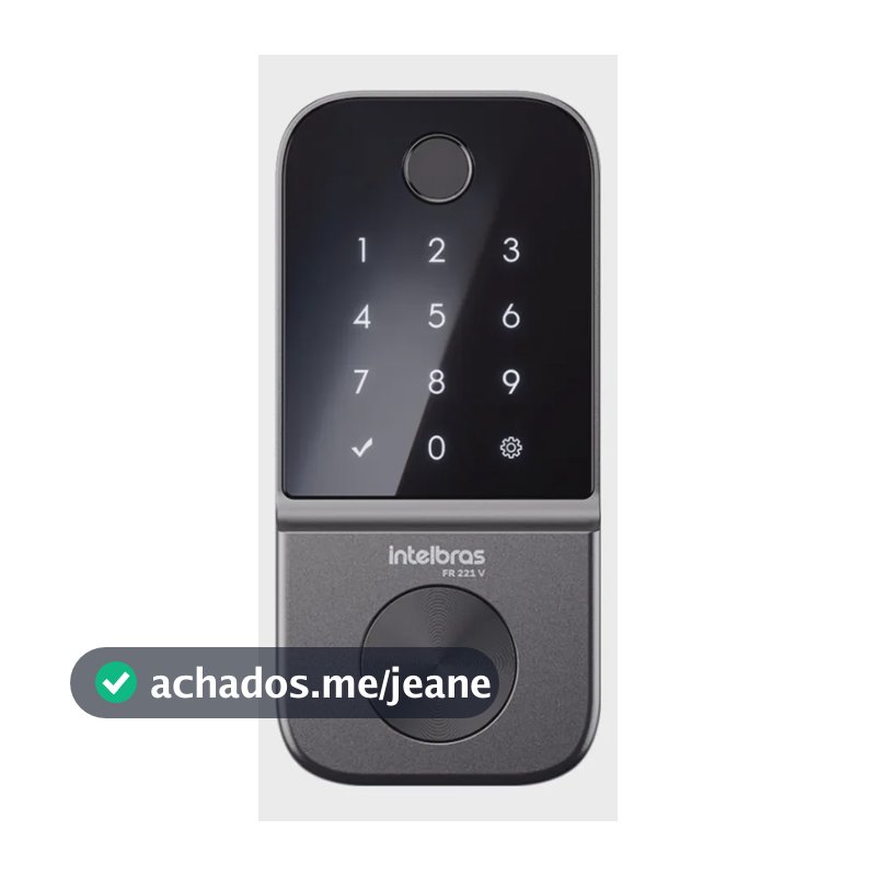 Fechadura Digital de Embutir Biométrica FR 221V Intelbras