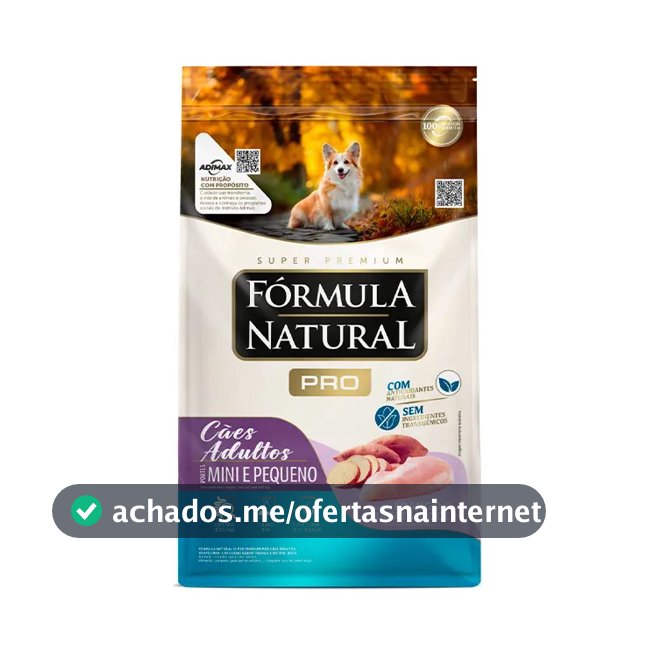 Ração Fórmula Natural Pró Cães Adultos Mini Peq Frango 2,5kg