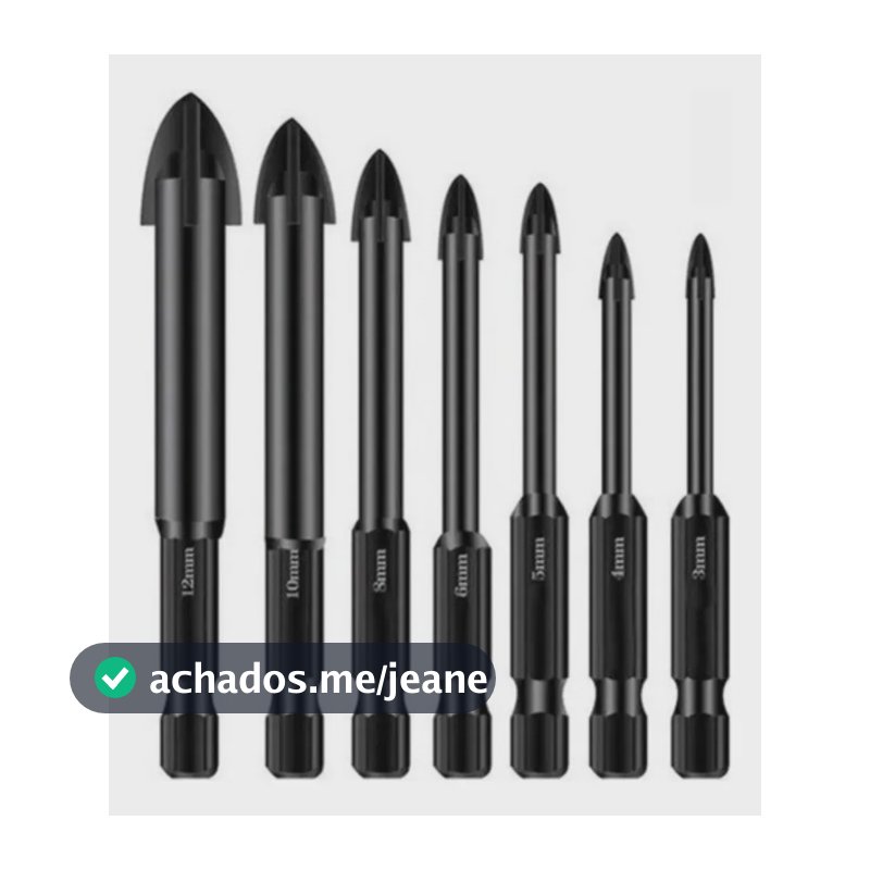 Maxfuro Broca Indestrutível Universal Fura Tudo Jogo 7pcs