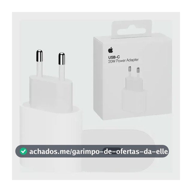 Carregador Fonte Usb-c 20w Compativel com iPhone Tipo-c Turbo Adaptador Branco - Distribuidor Autorizado