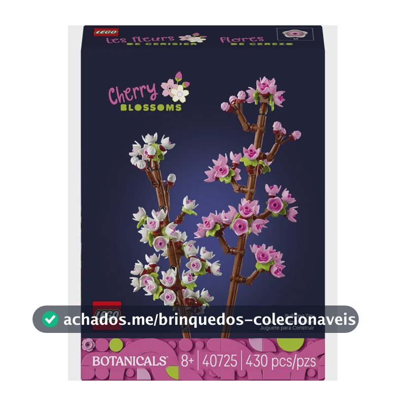 Kit De Construção 40725 Flores De Cerejeira Rosa-branco Lego 430 Flores De Cerejeira