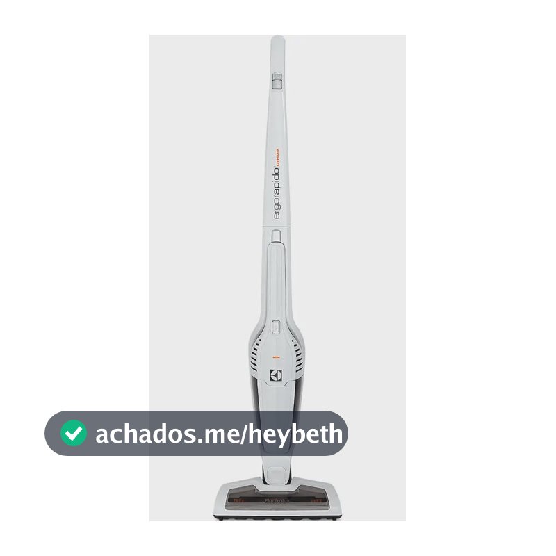 Aspirador de Pó Vertical Sem Fio Electrolux Ergorapido 2 em 1 Cyclone até 21 min Branco (ERG21) - Bivolt