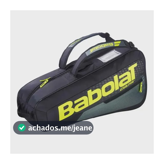 Raqueteira Babolat Carlitos Junior Preto