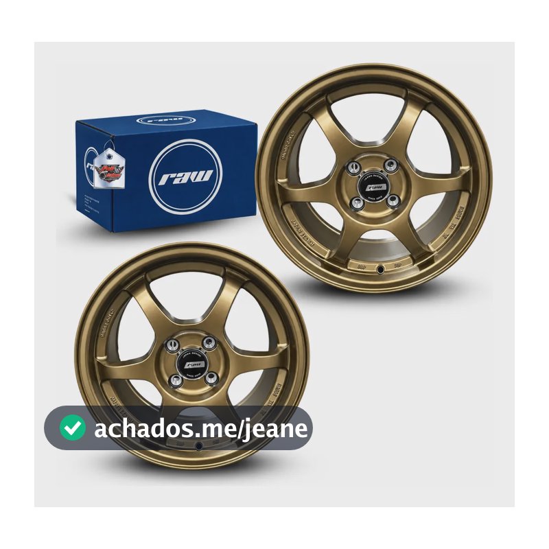 Par De Rodas Raw Rgw8890 Dourada Aro 15 Tala 7 Dourado-escuro