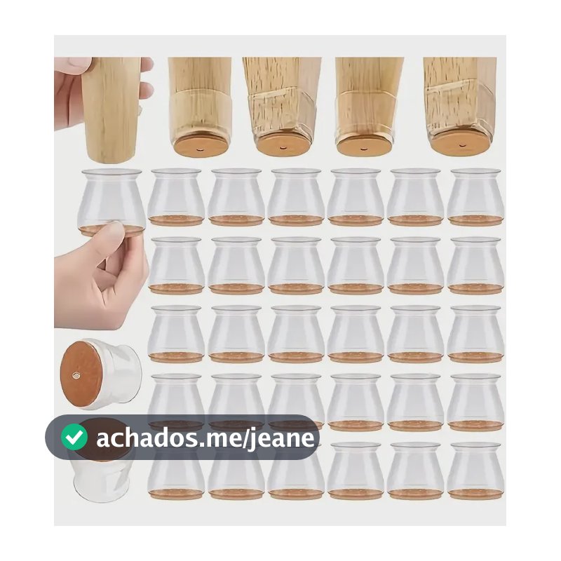 36 Unis Cadeira Perna Capa De Silicone Piso Protetor Móveis