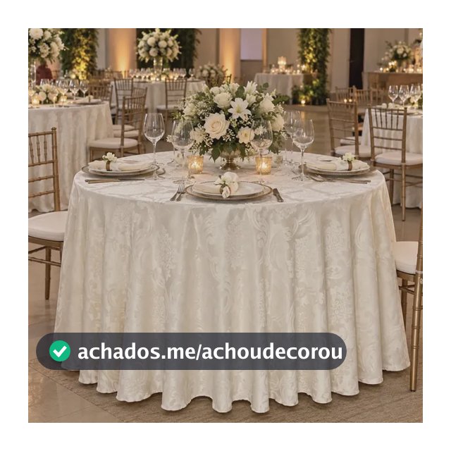 10 Toalhas Jacquard 2,80mts Redonda Para Festas