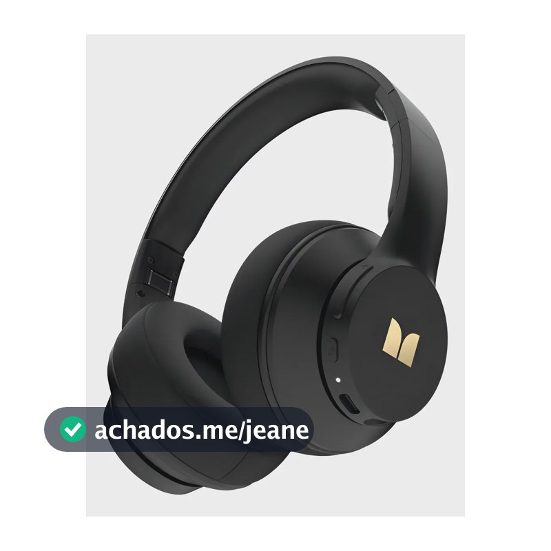 Fone de Ouvido Monster E58 Over-ear Gamer Sem Fio, Bluetooth 5.4 e Cancelamento de Ruído
