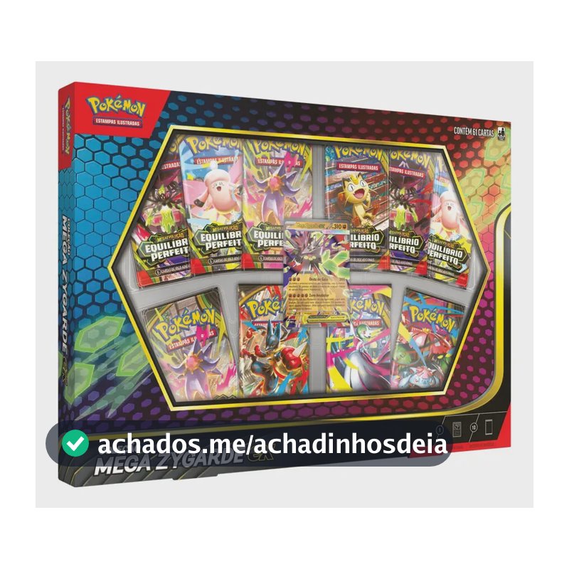 Pokémon Coleção Mega Zygarde ex Box Lacrada Original Copag