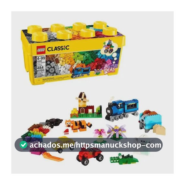 LEGO Classic - Caixa Média de Peças Criativas - 484 Peças - 10696